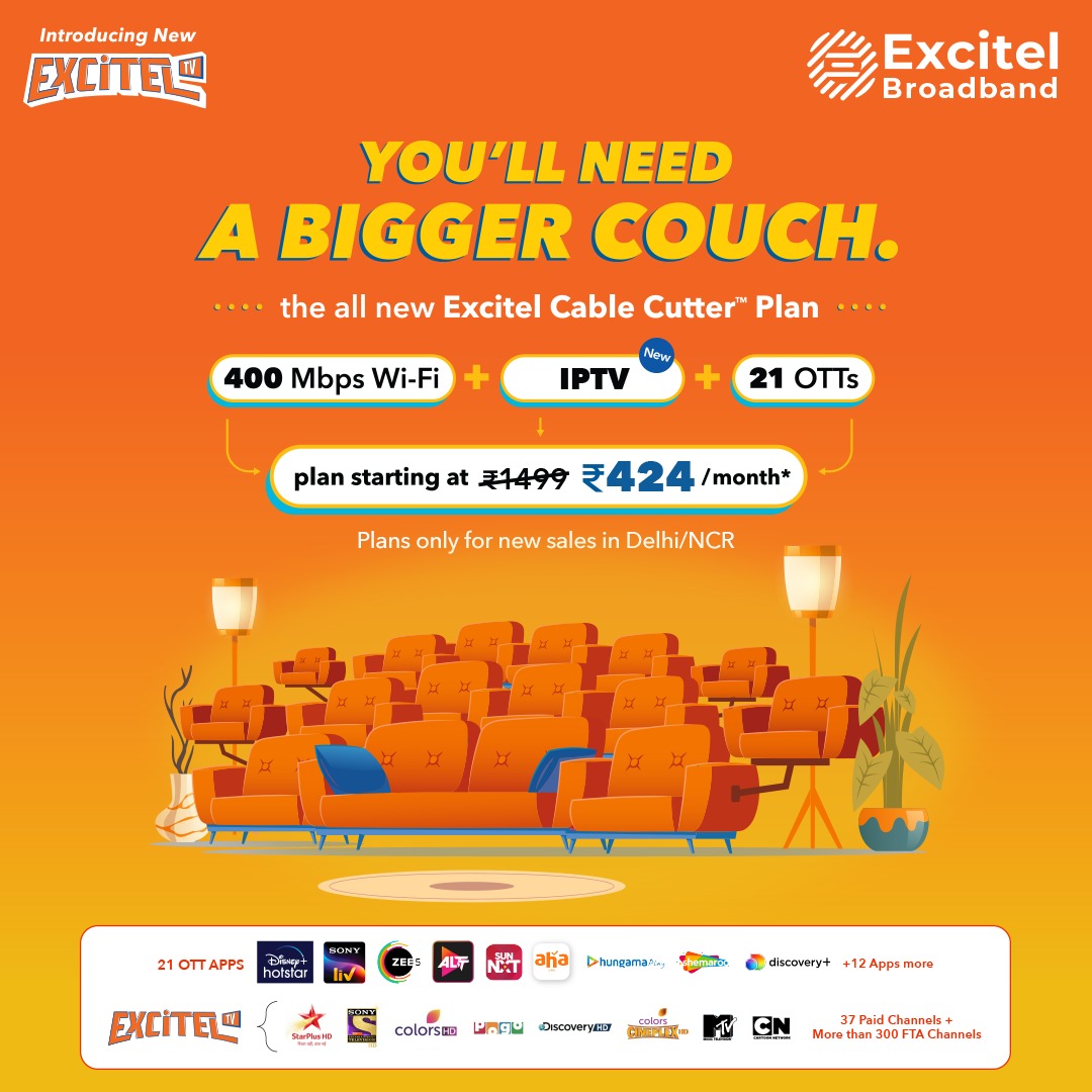 Excitel | Ultra Fast Broadband Internet Plan In Faridabad | Unlimited ...