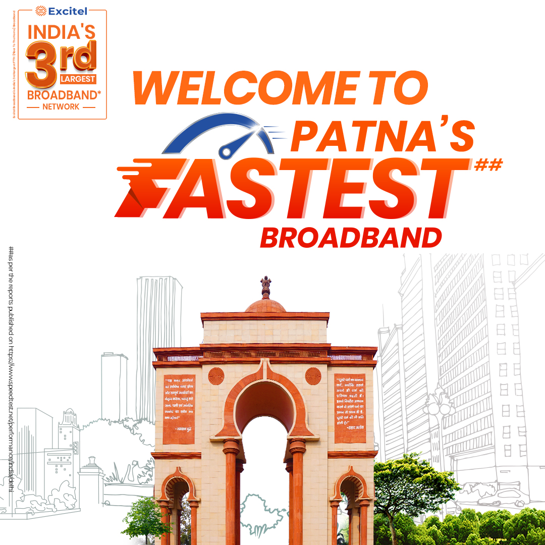 Excitel Ultra Fast Broadband Plan In Patna Unlimited Data